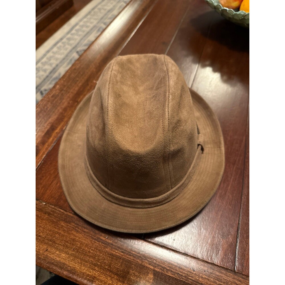 Mid-Century Vintage Lee Beau Fedora – Suede Felt, Freeport Maine Large
